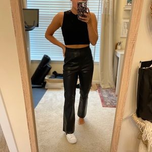 Zara leather pants size XS- never worn! Still have tags on them !!